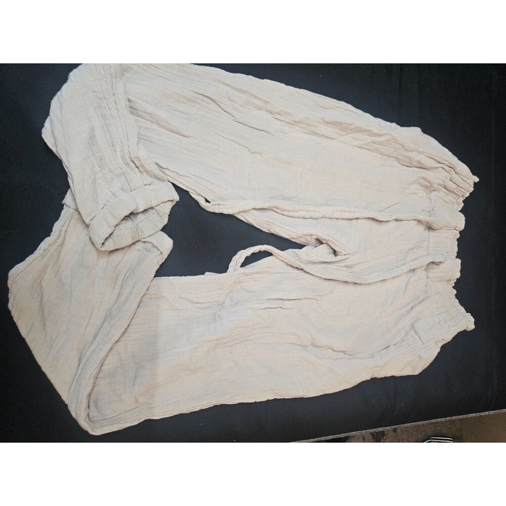 SO Lightweight Crinkled Gauze Pants - Size Small